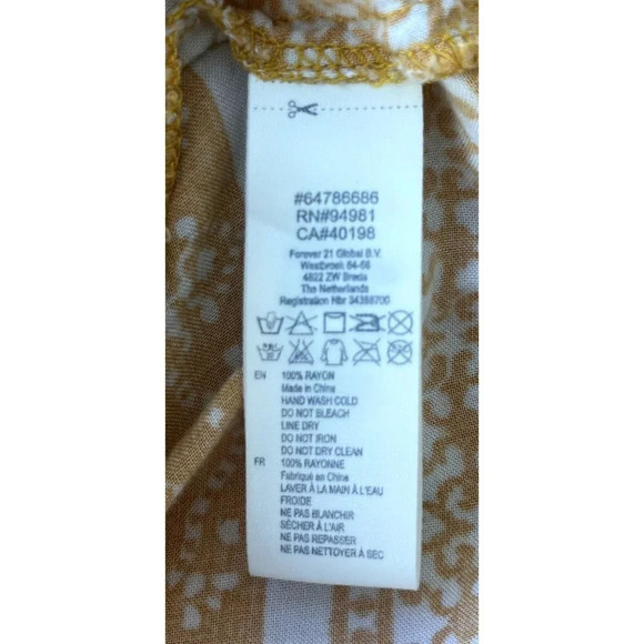 Forever 21 Gold Crochet Accented Mini Dress M - Picture 5 of 5